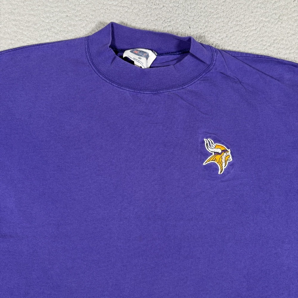 Vintage Minnesota Vikings Shirt Mens XL Purple CSA NFL Football Crewneck USA